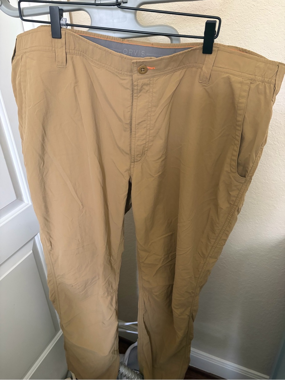 Orvis Men's Tan Chinos - Lightweight Casual Trousers